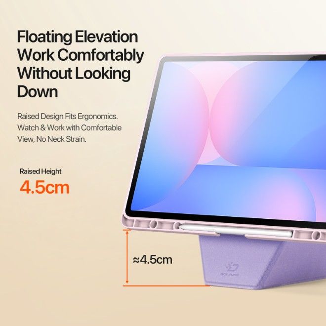 Dux Ducis - Samsung Galaxy Tab S10 FE+ Hülle - Kunstleder Bookcover - Vers Series - pink