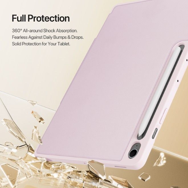 Dux Ducis - Samsung Galaxy Tab S10 FE+ Hülle - Kunstleder Bookcover - Vers Series - pink