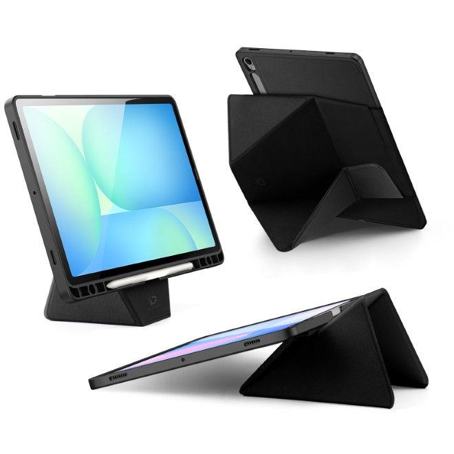 Dux Ducis - Samsung Galaxy Tab S10 Lite / S10 FE / S9 / S9 FE Hülle - Kunstleder Bookcover - Vers Series - schwarz