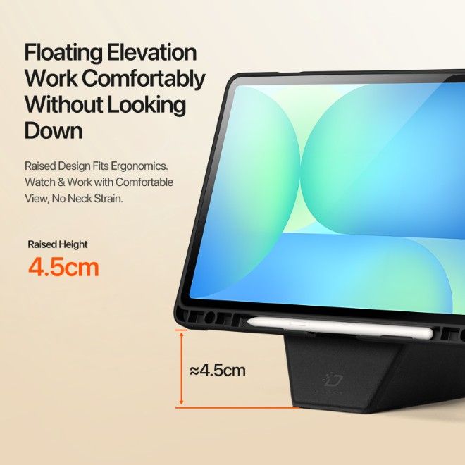 Dux Ducis - Samsung Galaxy Tab S10 Lite / S10 FE / S9 / S9 FE Hülle - Kunstleder Bookcover - Vers Series - schwarz