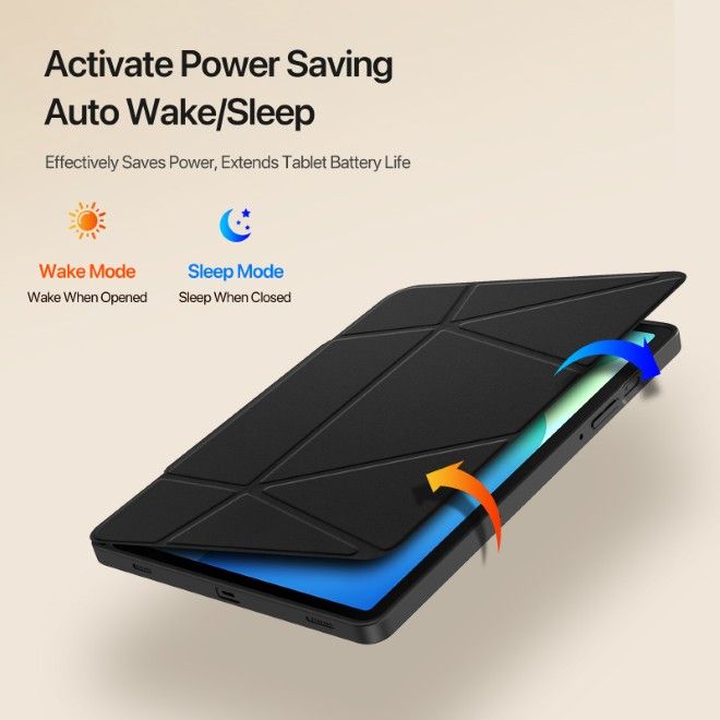 Dux Ducis - Samsung Galaxy Tab S10 Lite / S10 FE / S9 / S9 FE Hülle - Kunstleder Bookcover - Vers Series - schwarz