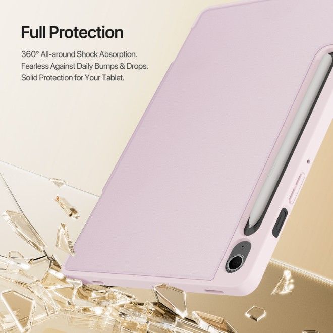 Dux Ducis - Samsung Galaxy Tab S10 Lite / S10 FE / S9 / S9 FE Hülle - Kunstleder Bookcover - Vers Series - pink