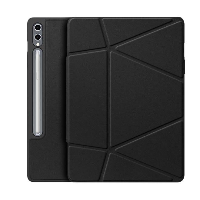 Dux Ducis - Samsung Galaxy Tab S10+ / S9+ / S9 FE+ Hülle - Kunstleder Bookcover - Vers Series - schwarz