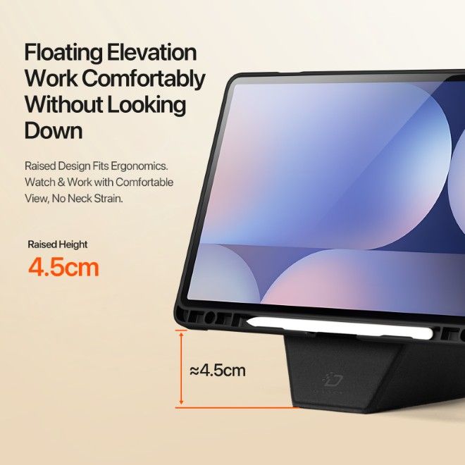 Dux Ducis - Samsung Galaxy Tab S10+ / S9+ / S9 FE+ Hülle - Kunstleder Bookcover - Vers Series - schwarz