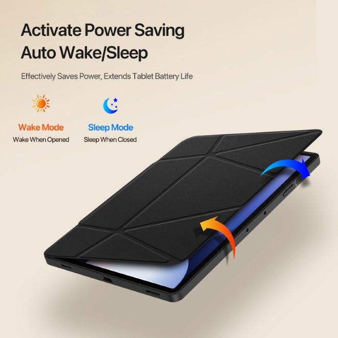 Dux Ducis - Samsung Galaxy Tab S10+ / S9+ / S9 FE+ Hülle - Kunstleder Bookcover - Vers Series - schwarz