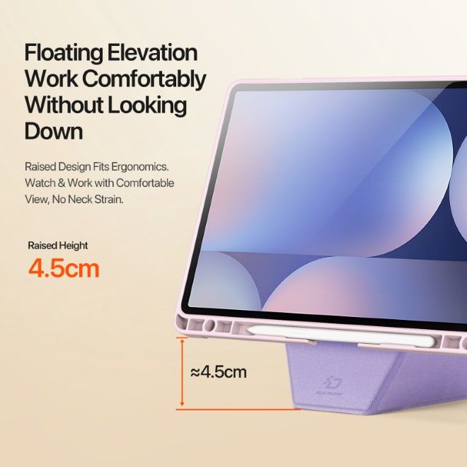 Dux Ducis - Samsung Galaxy Tab S10+ / S9+ / S9 FE+ Hülle - Kunstleder Bookcover - Vers Series - pink