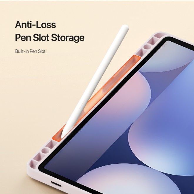 Dux Ducis - Samsung Galaxy Tab S10+ / S9+ / S9 FE+ Hülle - Kunstleder Bookcover - Vers Series - pink