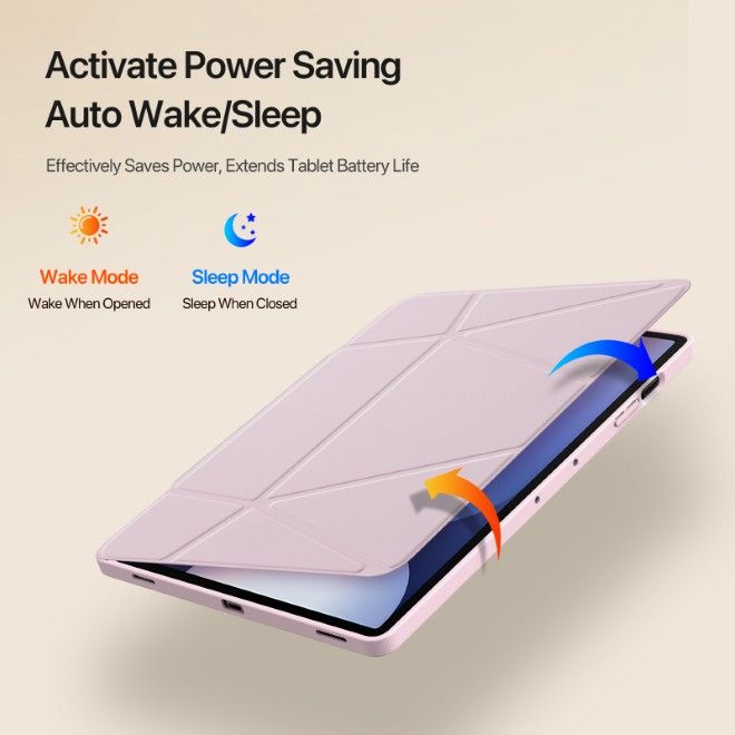 Dux Ducis - Samsung Galaxy Tab S10+ / S9+ / S9 FE+ Hülle - Kunstleder Bookcover - Vers Series - pink