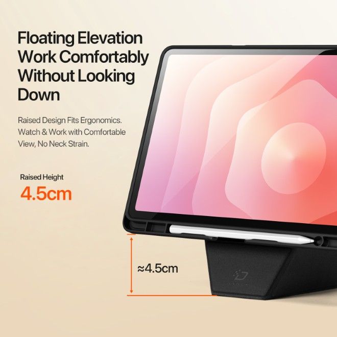 Dux Ducis - Samsung Galaxy Tab S11 Hülle - Kunstleder Bookcover - Vers Series - schwarz