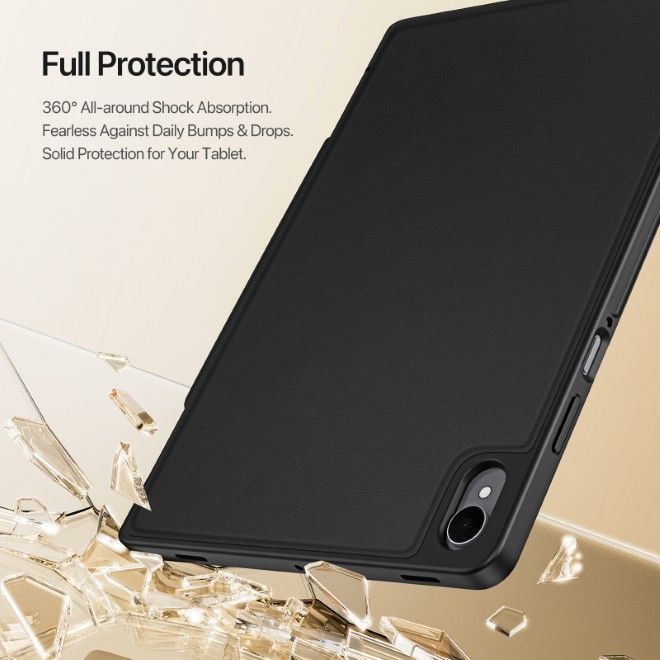 Dux Ducis - Samsung Galaxy Tab S11 Hülle - Kunstleder Bookcover - Vers Series - schwarz