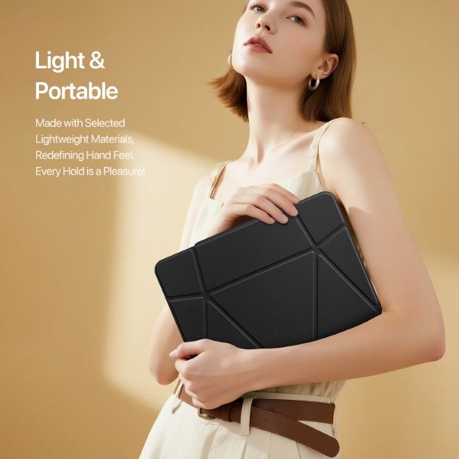 Dux Ducis - Samsung Galaxy Tab S11 Hülle - Kunstleder Bookcover - Vers Series - schwarz