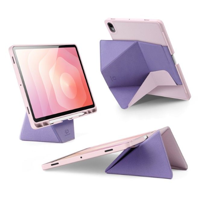 Dux Ducis - Samsung Galaxy Tab S11 Hülle - Kunstleder Bookcover - Vers Series - pink