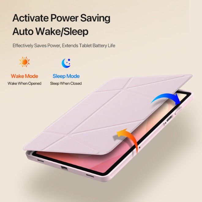 Dux Ducis - Samsung Galaxy Tab S11 Hülle - Kunstleder Bookcover - Vers Series - pink