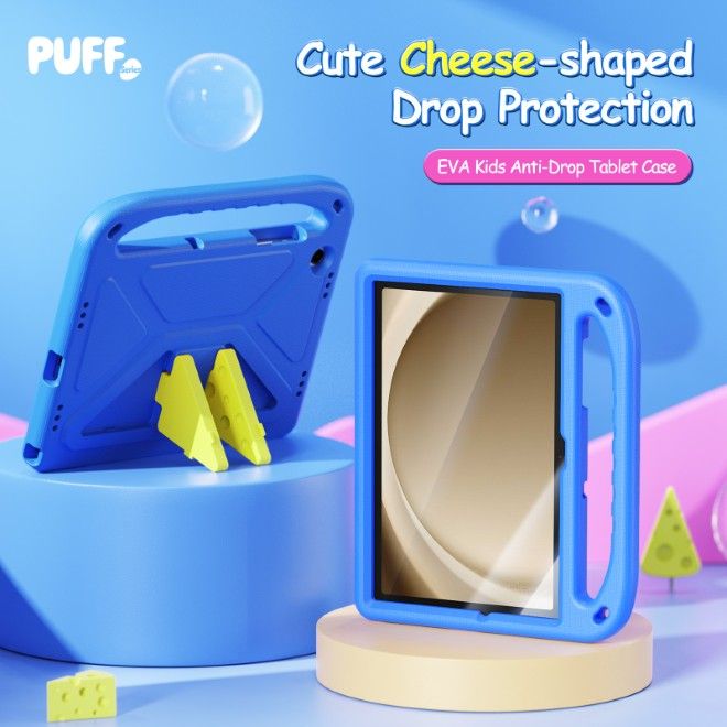 Dux Ducis - Samsung Galaxy Tab A11+ / A9+ Hülle - Robustes EVA Case - Puff Series - blau