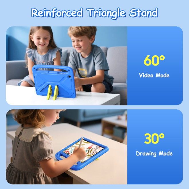 Dux Ducis - Samsung Galaxy Tab A11+ / A9+ Hülle - Robustes EVA Case - Puff Series - blau