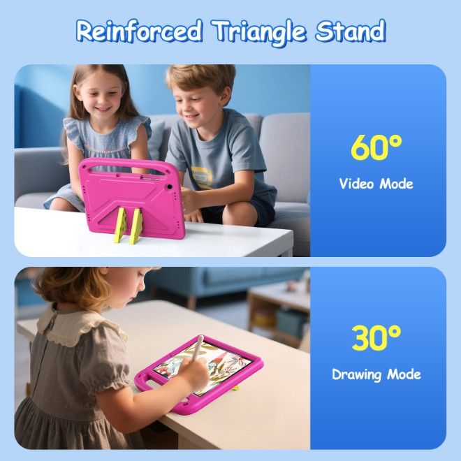 Dux Ducis - Samsung Galaxy Tab A11+ / A9+ Hülle - Robustes EVA Case - Puff Series - pink