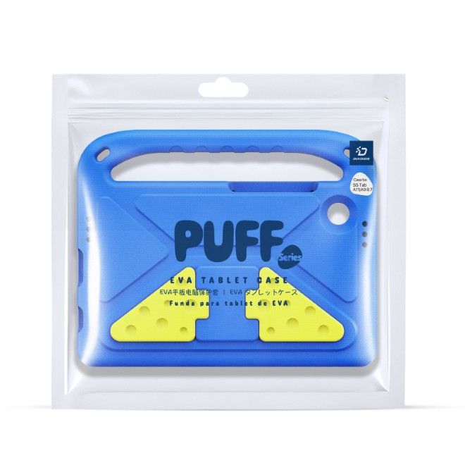 Dux Ducis - Samsung Galaxy Tab A11 / A9 Hülle - Robustes EVA Case - Puff Series - blau
