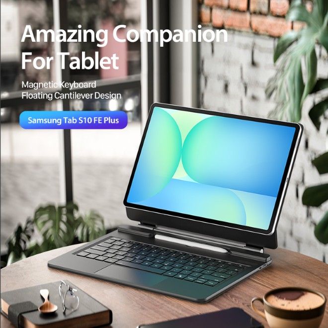 Dux Ducis - Samsung Galaxy Tab S10 FE+ Tastatur Hülle - Keyboard Case - MK Series - schwarz