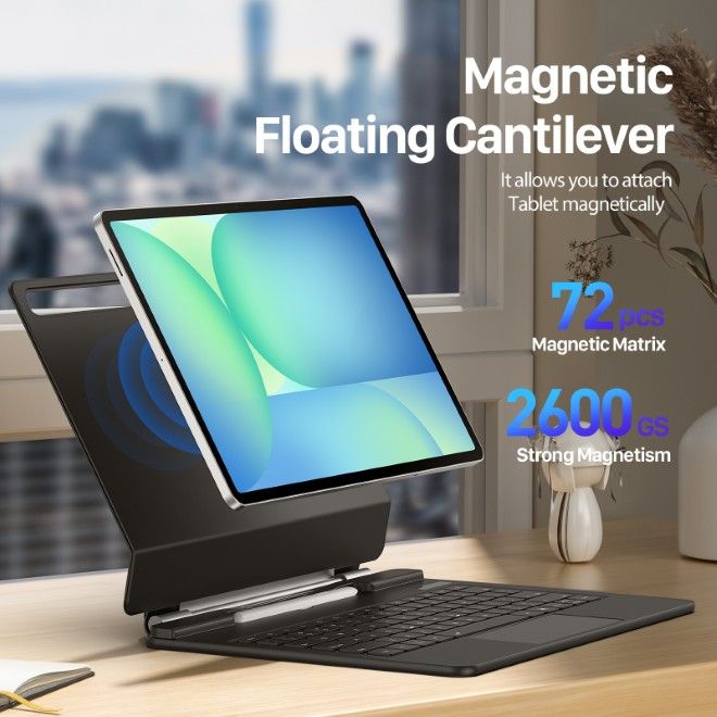 Dux Ducis - Samsung Galaxy Tab S10 FE+ Tastatur Hülle - Keyboard Case - MK Series - schwarz