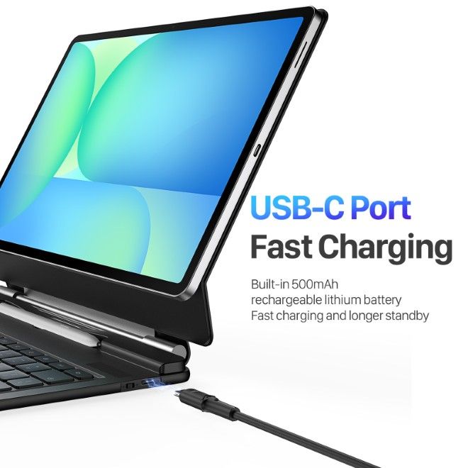 Dux Ducis - Samsung Galaxy Tab S10 FE+ Tastatur Hülle - Keyboard Case - MK Series - schwarz