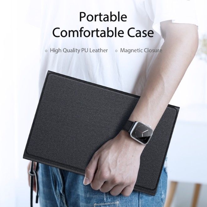 Dux Ducis - Samsung Galaxy Tab A11+ / A9+ Tastatur Hülle - Keyboard Case - TK Series - schwarz