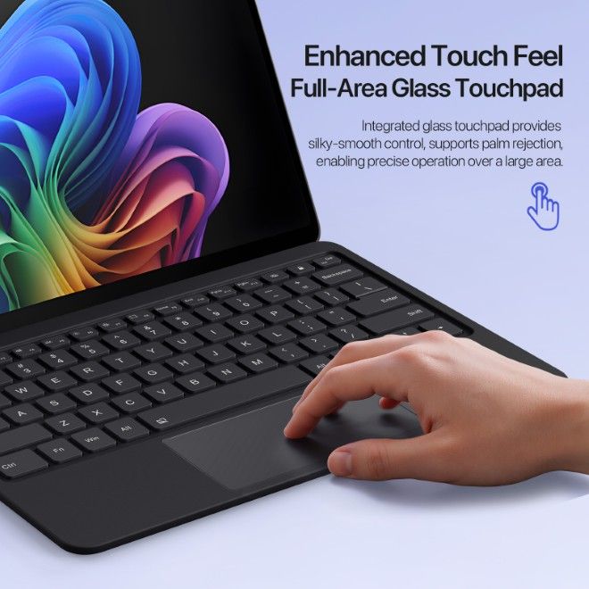 Dux Ducis - Microsoft Surface Pro 12 Clavier - Disposition anglaise - Série CK Pro - noir