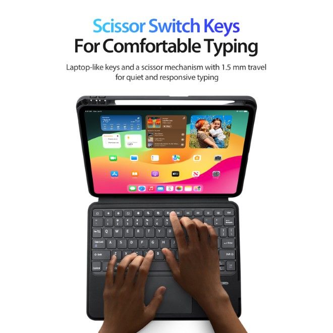 Dux Ducis - iPad Pro 11 (2025/2024) Tastatur Hülle - Keyboard Case - DK Series - schwarz