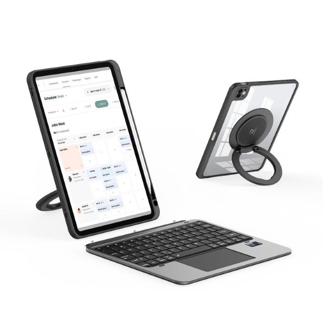 Dux Ducis - iPad Pro 11 (2025/2024) Tastatur Hülle - Keyboard Case - VK Series - schwarz