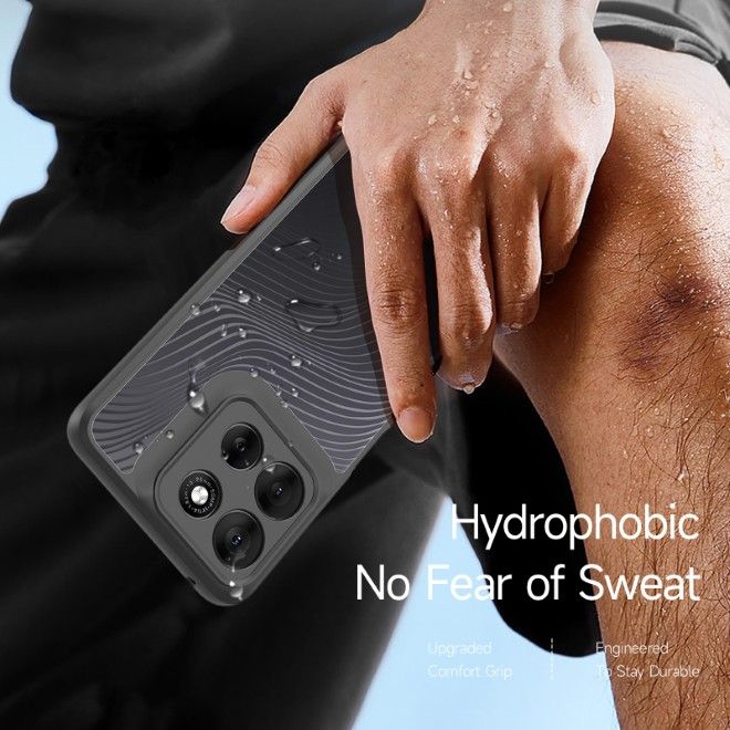 Dux Ducis - Motorola Moto G56 Hülle - Hardcase - Aimo Series - schwarz