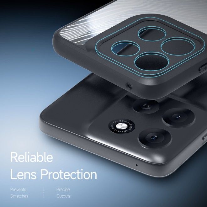 Dux Ducis - Motorola Moto G56 Hülle - Hardcase - Aimo Series - schwarz