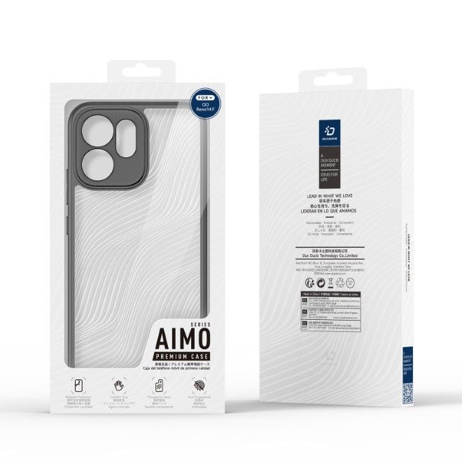 Dux Ducis - Oppo Reno14 F Hülle - Hardcase - Aimo Series - schwarz
