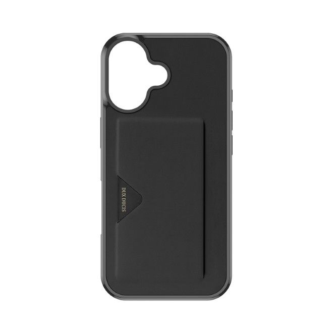 Dux Ducis - iPhone 17 Hülle - Hardcase mit Kartenfach - Pocard Series - schwarz