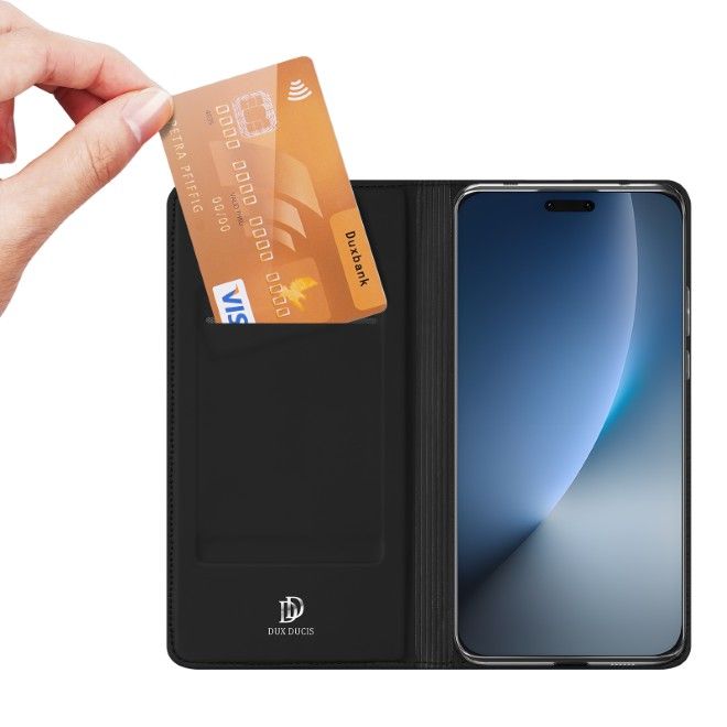 Dux Ducis - Honor Magic8 Pro Hülle - Handy Bookcover - Skin Pro Series - schwarz