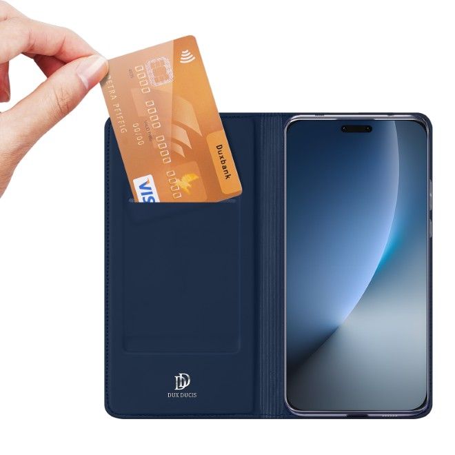 Dux Ducis - Honor Magic8 Pro Hülle - Handy Bookcover - Skin Pro Series - blau