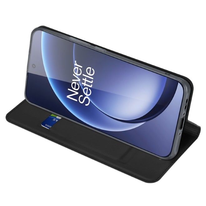 Dux Ducis - OnePlus 15 Hülle - Handy Bookcover - Skin Pro Series - schwarz