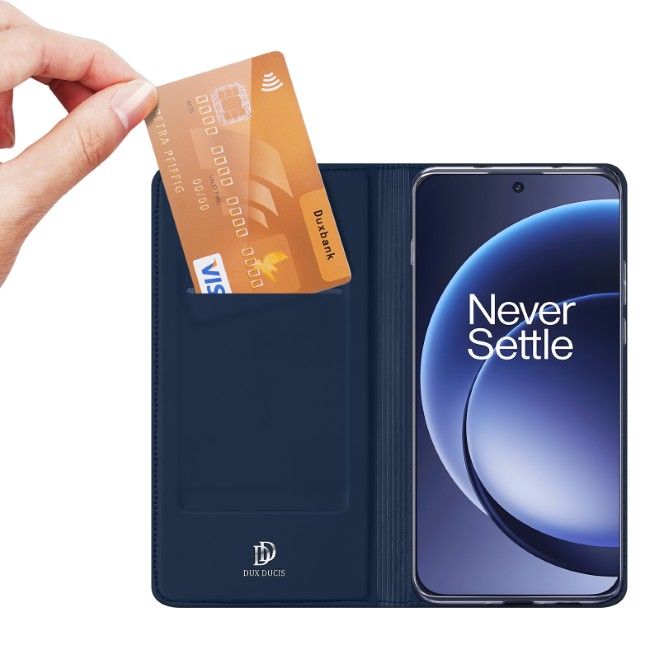 Dux Ducis - OnePlus 15 Hülle - Handy Bookcover - Skin Pro Series - blau