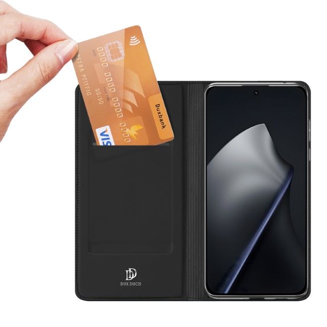 Dux Ducis - Xiaomi 15T Hülle - Handy Bookcover - Skin Pro Series - schwarz