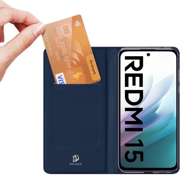 Dux Ducis - Xiaomi Redmi 15 Hülle - Handy Bookcover - Skin Pro Series - blau