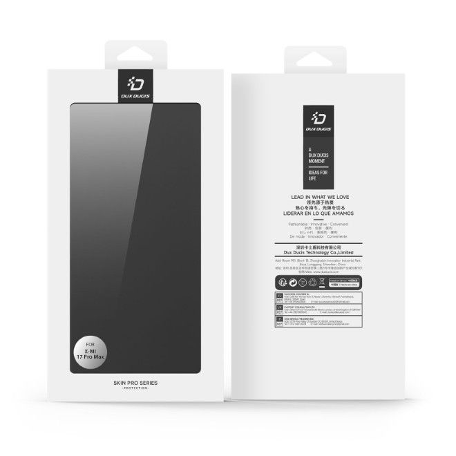 Dux Ducis - Xiaomi 17 Pro Max Hülle - Handy Bookcover - Skin Pro Series - schwarz