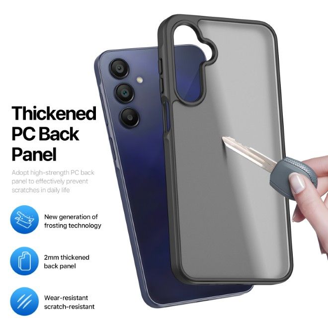 Dux Ducis - Samsung Galaxy A17 5G / A17 4G / A26 5G / A16 5G /A16 4G Hülle - TPU und PC Hardcase - Yind Series - schwarz