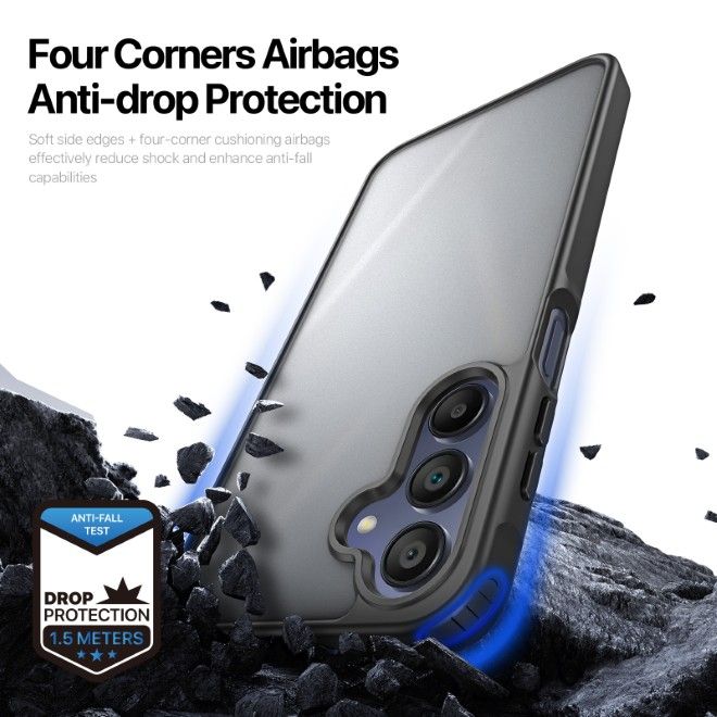 Dux Ducis - Samsung Galaxy A17 5G / A17 4G / A26 5G / A16 5G /A16 4G Hülle - TPU und PC Hardcase - Yind Series - schwarz