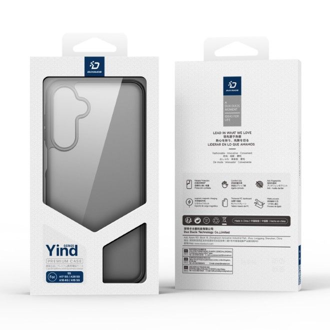 Dux Ducis - Samsung Galaxy A17 5G / A17 4G / A26 5G / A16 5G /A16 4G Hülle - TPU und PC Hardcase - Yind Series - schwarz