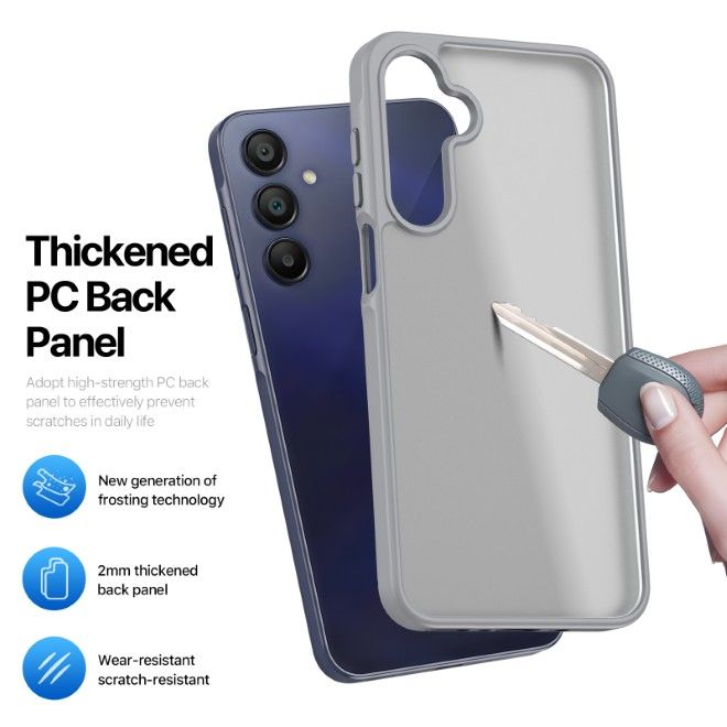 Dux Ducis - Samsung Galaxy A17 5G / A17 4G / A26 5G / A16 5G /A16 4G Hülle - TPU und PC Hardcase - Yind Series - grau