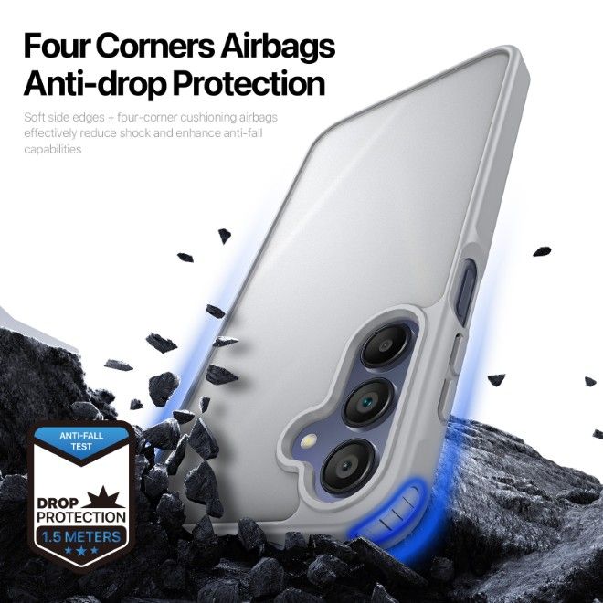 Dux Ducis - Samsung Galaxy A17 5G / A17 4G / A26 5G / A16 5G /A16 4G Hülle - TPU und PC Hardcase - Yind Series - grau