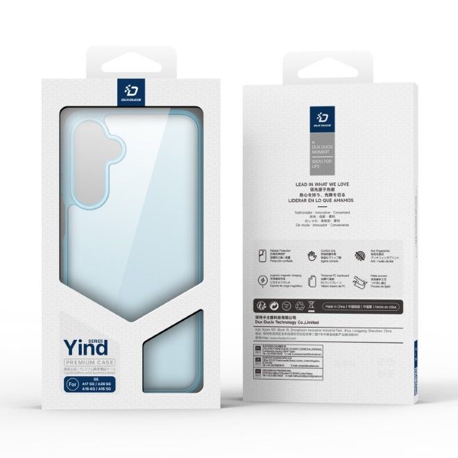 Dux Ducis - Samsung Galaxy A17 5G / A17 4G / A26 5G / A16 5G /A16 4G Hülle - TPU und PC Hardcase - Yind Series - hellblau