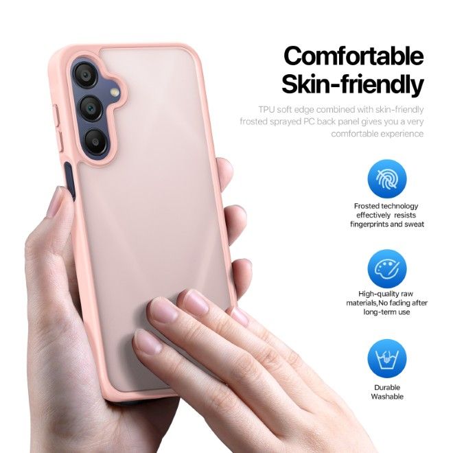 Dux Ducis - Samsung Galaxy A17 5G / A17 4G / A26 5G / A16 5G /A16 4G Hülle - TPU und PC Hardcase - Yind Series - hellpink