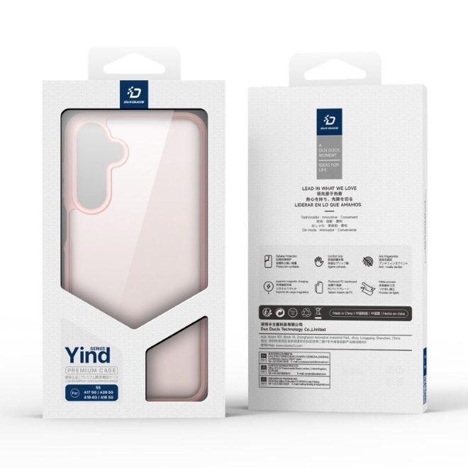 Dux Ducis - Samsung Galaxy A17 5G / A17 4G / A26 5G / A16 5G /A16 4G Hülle - TPU und PC Hardcase - Yind Series - hellpink
