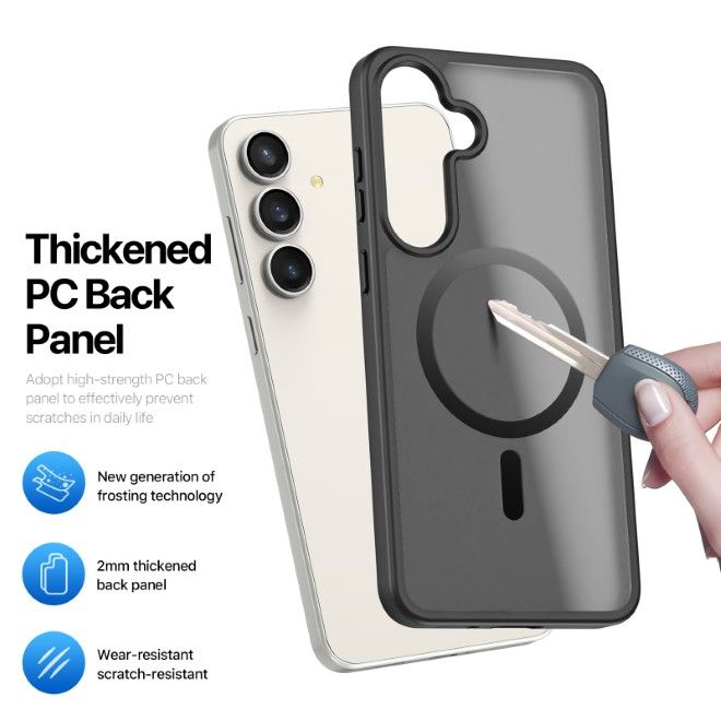 Dux Ducis - Samsung Galaxy S25 FE Hülle - TPU und PC Hardcase - Yind Series - schwarz