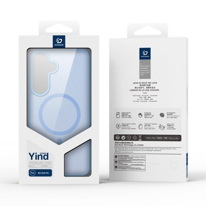 Dux Ducis - Samsung Galaxy S25 FE Hülle - TPU und PC Hardcase - Yind Series - hellblau