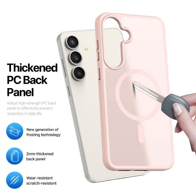 Dux Ducis - Samsung Galaxy S25 FE Hülle - TPU und PC Hardcase - Yind Series - hellpink